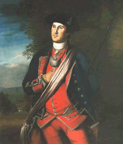 Charles Willson Peale George Washington in uniform, as colonel of the First Virginia Regiment